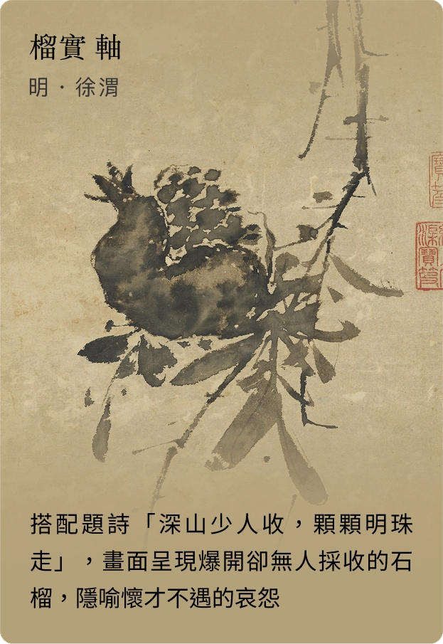 榴實軸 明 徐渭